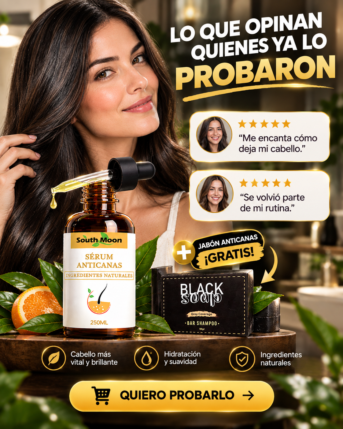 SERUM ANTICANAS | JABON ANTI CANAS